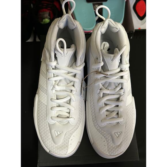 Adidas Exhibit 2.0 Mid Tea White / $120 Retail !! / Size 9.5W (8.5M) / Brand New - Picture 3 of 8